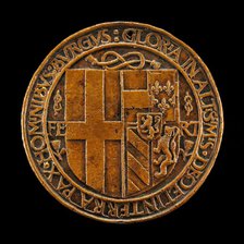 Arms of Filiberto Impalling Those of Margaret [reverse], 1502. Creator: Jean Marende.