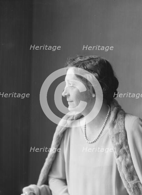 McCormick, Medill, Mrs., portrait photograph, 1927 Creator: Arnold Genthe.