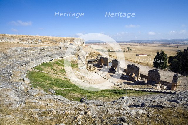 The Roman theatre in Clunia, Spain, 2007. Artist: Samuel Magal