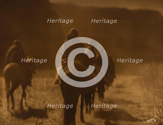 The Vanishing Race- Navajo, 1904. Creator: Edward Sheriff Curtis.