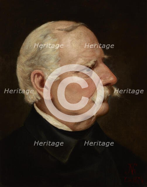 Portrait of Wincenty Pol, 1874. Creator: Juliusz Kossak.