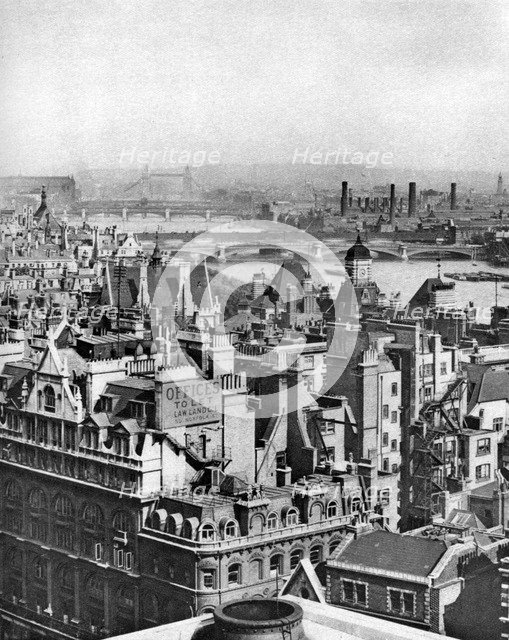 A view south-eastward from Bush House as far as Blackheath, London, 1926-1927. Artist: Unknown