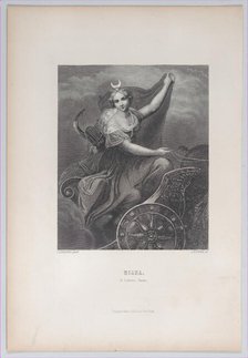 Diana on her chariot, 1832-1902. Creator: Albert Henry Payne.
