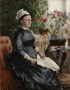 Portrait of Mrs. Anna Sinebrychoff, 1885. Creator: Albert Edelfelt.