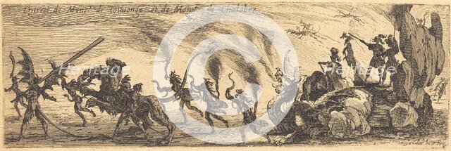 Entry of M. de Couvonge and M. de Chalabre [extra plate], 1627. Creator: Jacques Callot.