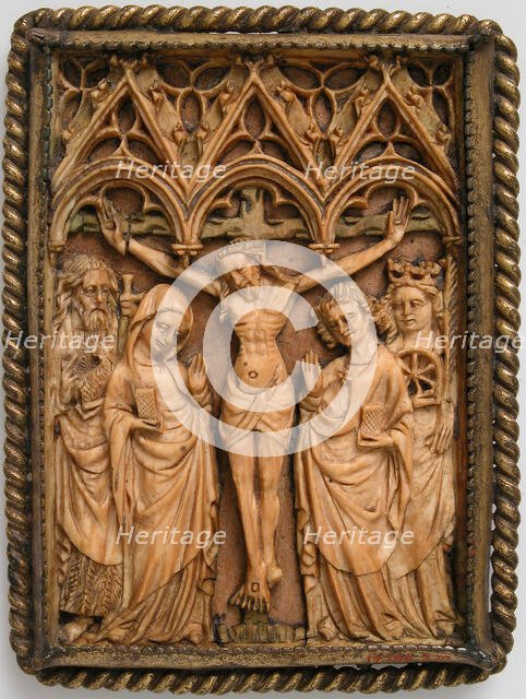 Plaque with the Crucifixion, French or Netherlandish, 14th century. Creator: Unknown.