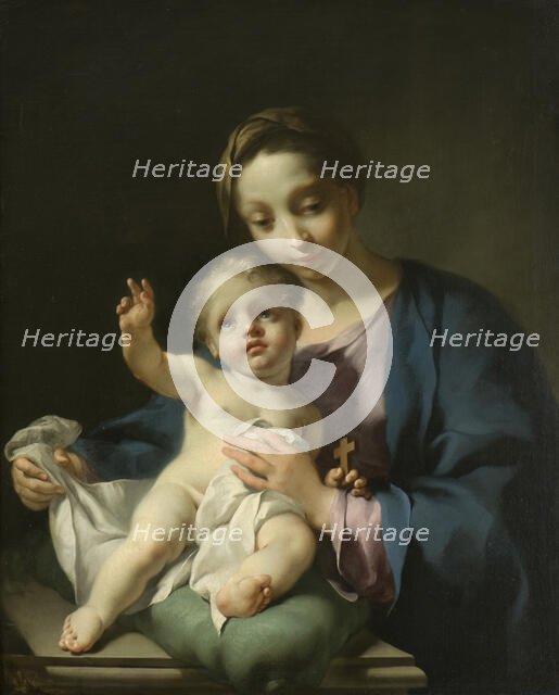 Madonna and Child, early-mid 18th century. Creator: Georg Engelhard Schroder.