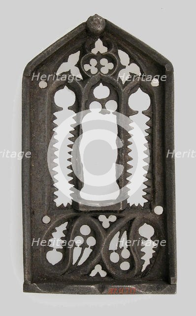 Escutcheon Plate of Lock, German, 15th century. Creator: Unknown.