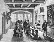 The Luther Celebration in Germany: room in which Luther was born at Eisleben, 1883. Creator: Unknown.