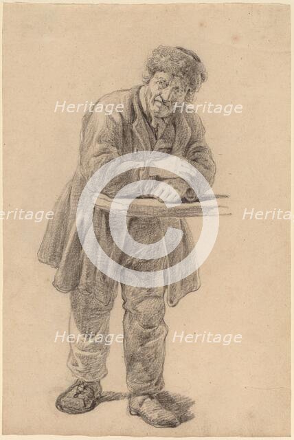 Man Leaning on a Counter, 1820s. Creator: Charles Wesley Jarvis.