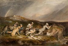 Stalking in the Highlands, 1853. Creator: James William Giles.