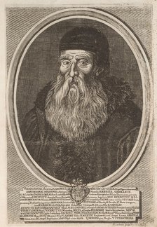 Voyszundus I. Christian (?-1412). From: Icones Familiae Ducalis Radivilianae, 1758.