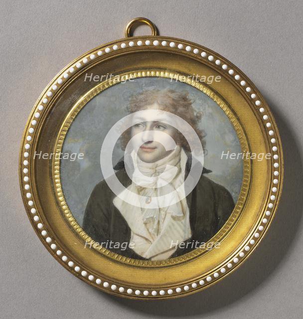 Portrait of a Man , 1794-1795. Creator: François Dumont (French, 1751-1831).