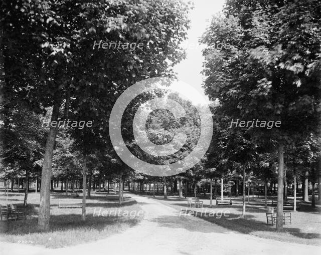 Sanitarium Park, Alma, Mich., between 1895 and 1910. Creator: Unknown.