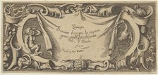 Title Plate, from Quinque Sensuum (Five Senses), ca. 1655. Creator: Francis Cleyn.