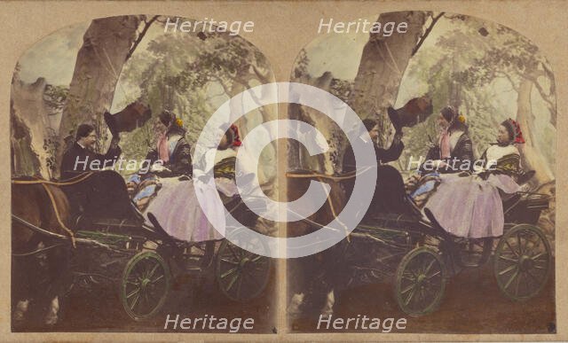 The Morning Drive., about 1855. Creator: Alfred Silvester.