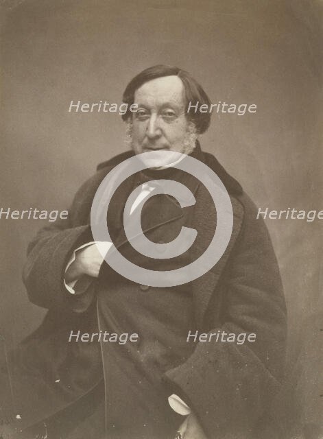 Gioacchino Rossini, March 1856. Creator: Nadar.