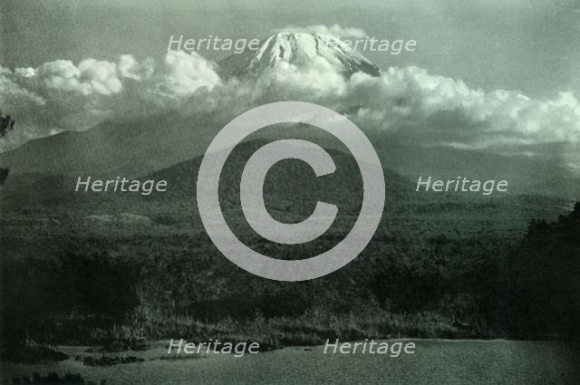 'Fuji at Sunrise', 1910. Creator: Herbert Ponting.