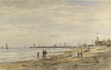 Ramsgate Pier, August 1838. Artists: Caroline Davidson, Charles Davidson.