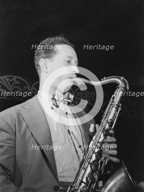 Portrait of Sam Donahue, Aquarium, New York, N.Y., ca. Dec. 1946. Creator: William Paul Gottlieb.
