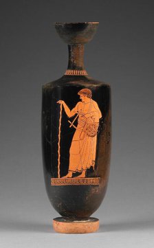 Attic Red-Figure Lekythos, about 480 BC. Creator: Eucharides Painter.