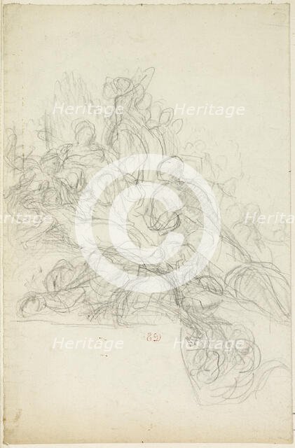 Allegorical or Mythological Scene, n.d. Creator: Eugene Delacroix.