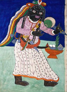 An evil demon (dMu) who causes dropsy. Creator: Unknown.