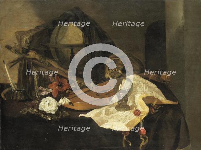 Vanitas Still Life, 1650. Creator: Jacques de Claeuw.