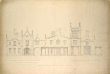 Belmead, Plantation Mansion for Philip St. George Cocke, Powhatan Co., Virginia..., 1846. Creator: Alexander Jackson Davis.