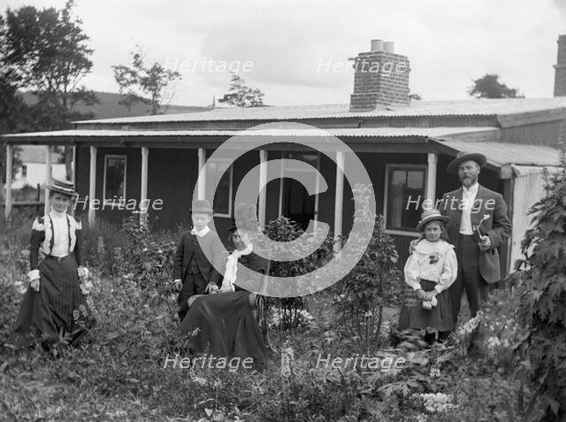 A family photograph: Elizabeth Esplain L'Estrange, Frederick Robert L'Estrange...c1897. Creator: Robert Augustus Henry L'Estrange.