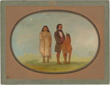 Kaskaskia Chief, His Mother, and Son, 1861/1869. Creator: George Catlin.