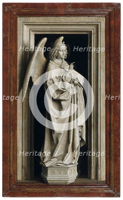 The Annunciation (Diptych, left panel), 1434-1435. Artist: Eyck, Jan van (1390-1441)