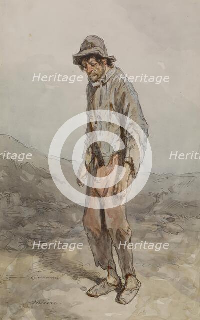 Misery, c1855. Creator: Paul Gavarni.