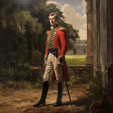 AI IMAGE - Portrait of the Duke of Wellington, 1800s, (2023). Creator: Heritage Images.