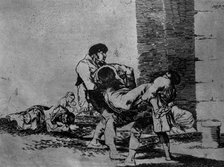 The Disasters of War, a series of etchings by Francisco de Goya (1746-1828), plate 56: 'Al cement…