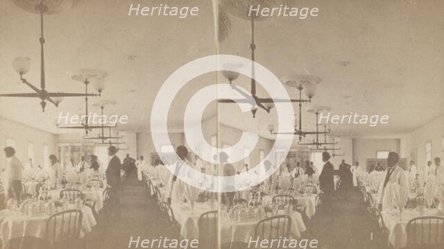 Dining Room, Overlook Mountain House, c1875. Creator: D. J. Auchmoody.