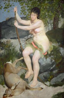 Diana, 1867. Creator: Pierre-Auguste Renoir.