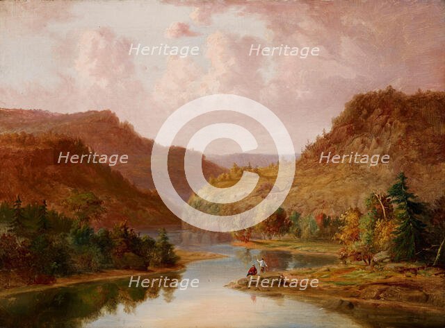 Landscape with Stream, date unknown, c1830-1892. Creator: Jacob Cox.