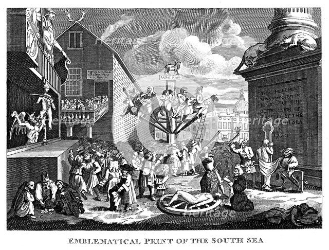 South Sea Bubble, 1721. Artist: William Hogarth