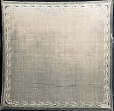 Handkerchief, England, 1840s. Creator: Unknown.