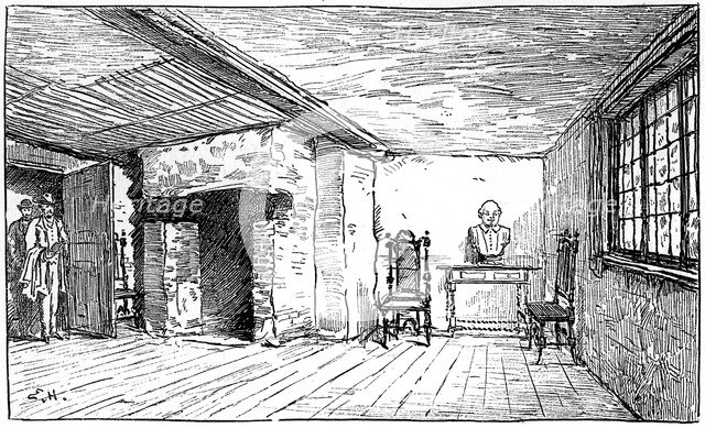 The room in which Shakespeare was born, Stratford-upon-Avon, Warwickshire, 1885.Artist: Edward Hull