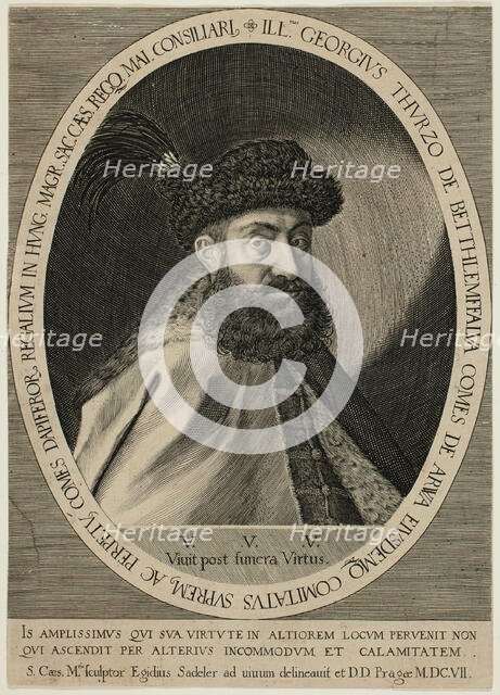 Georg III Thurzo of Bethlendorf, 1607. Creator: Aegidius Sadeler II.