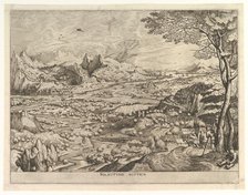 Rustic Solicitude (Solicitudo rustica) from The Large Landscapes, ca. 1555-56. Creator: Johannes van Doetecum I.