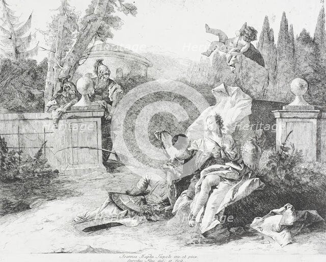 Rinaldo and Armida, c1758. Creator: Lorenzo Tiepolo.