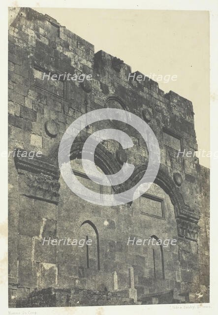 Jérusalem, Porte Dorée (Bab-El-Daharieh); Palestine, 1849/51, printed 1852. Creator: Maxime du Camp.