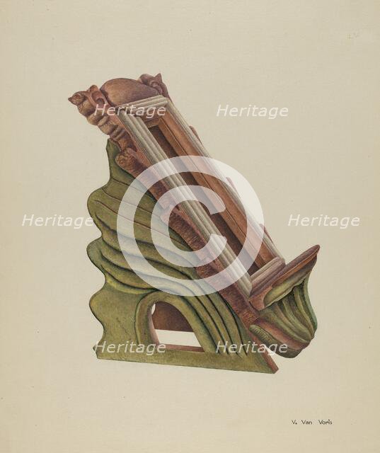 Missal Holder, c. 1939. Creator: Vera Van Voris.