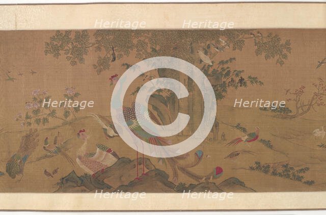 A Hundred Birds Worship the Phoenixes, Qing dynasty, 18th century. Creator: Unknown.