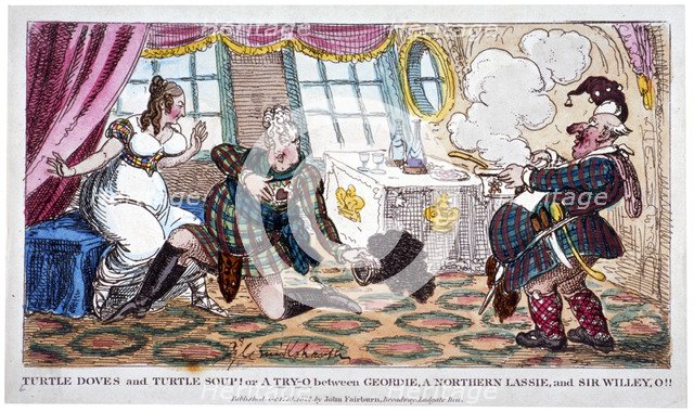 'Turtle doves and turtle soup!!', 1822.                                        Artist: George Cruikshank