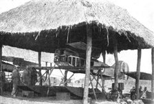 Conquest of German East Africa; An improvised aircraft hangar at Toa..., 1917. Creator: Unknown.