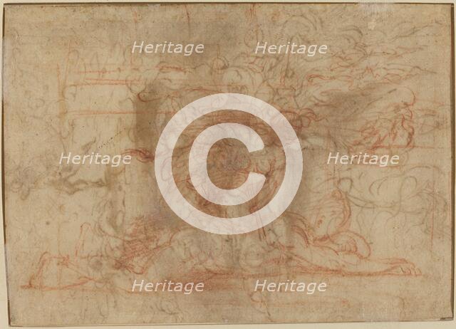 Jael and Cisera? [verso], c. 1524/1527. Creator: Parmigianino.